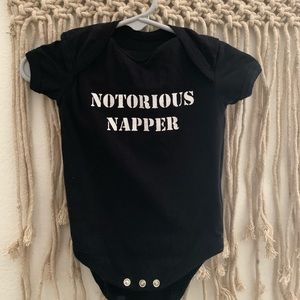 Notorious mapper bodysuit, worn once 3-6 mo